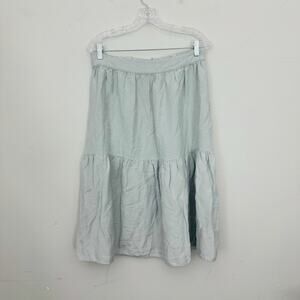 Preview Gray Pleated Tiered Skirt Women’s Size 12